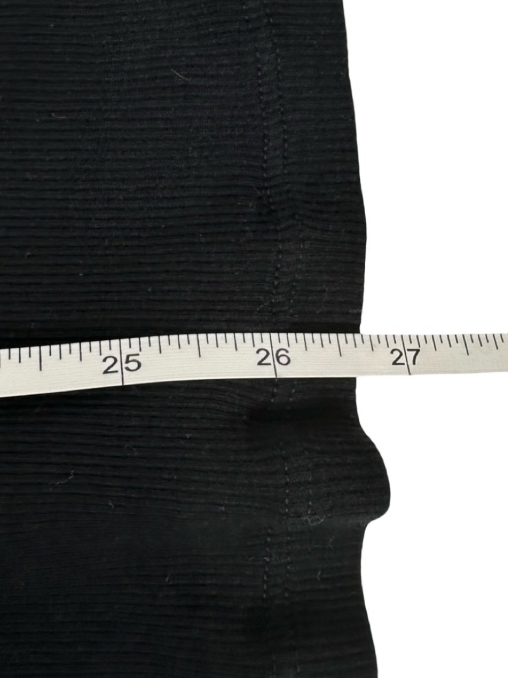 James Perse Standard Ribbed Knit Scoop Neck Solid Black Tank Top Size 2/Medium - Picture 7 of 7